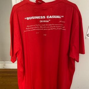 Off-White “business casual” Bernini tee